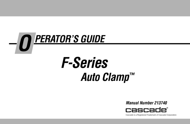 Cascade Auto Clamp F-Series Operator's guide