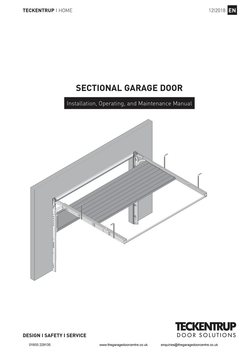 Teckentrup CarTeck Installation, operating and maintenance instructions