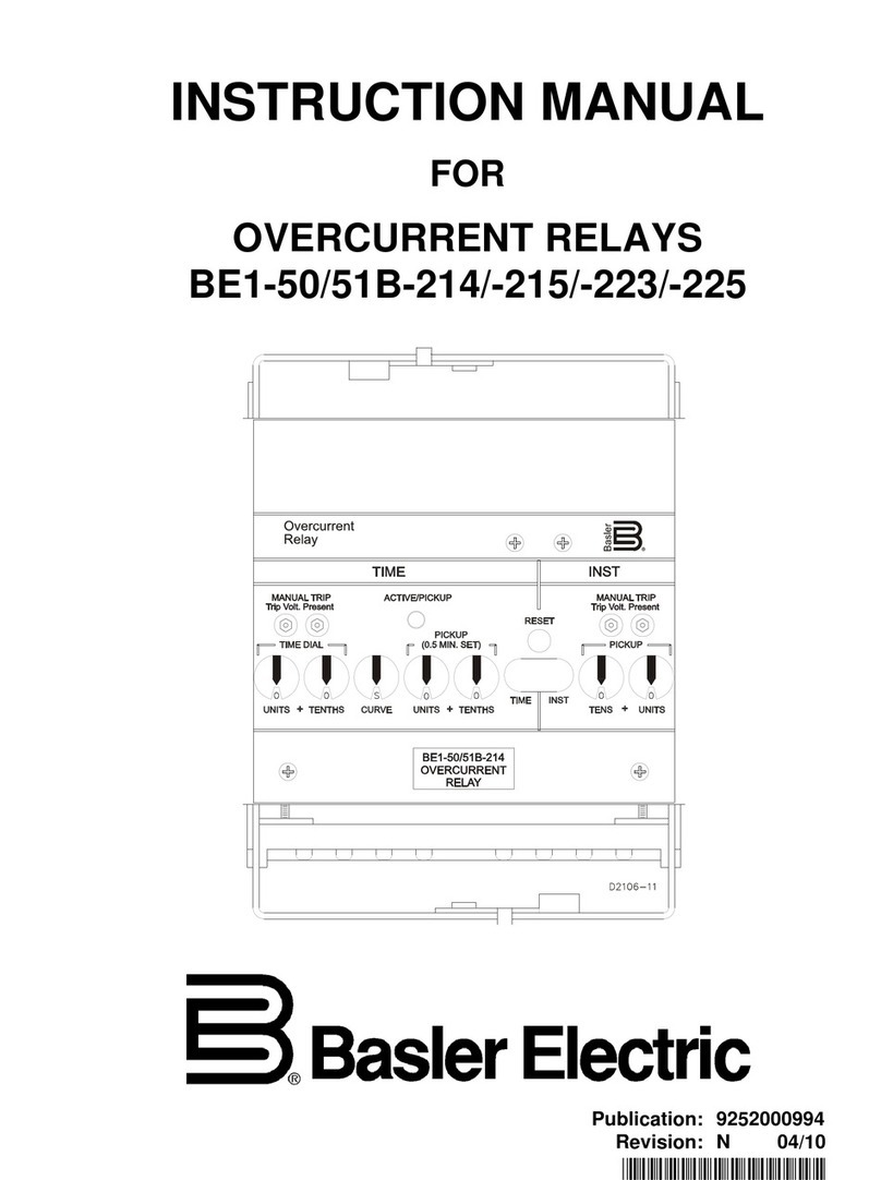 Basler BE1-50/51B-214 User manual