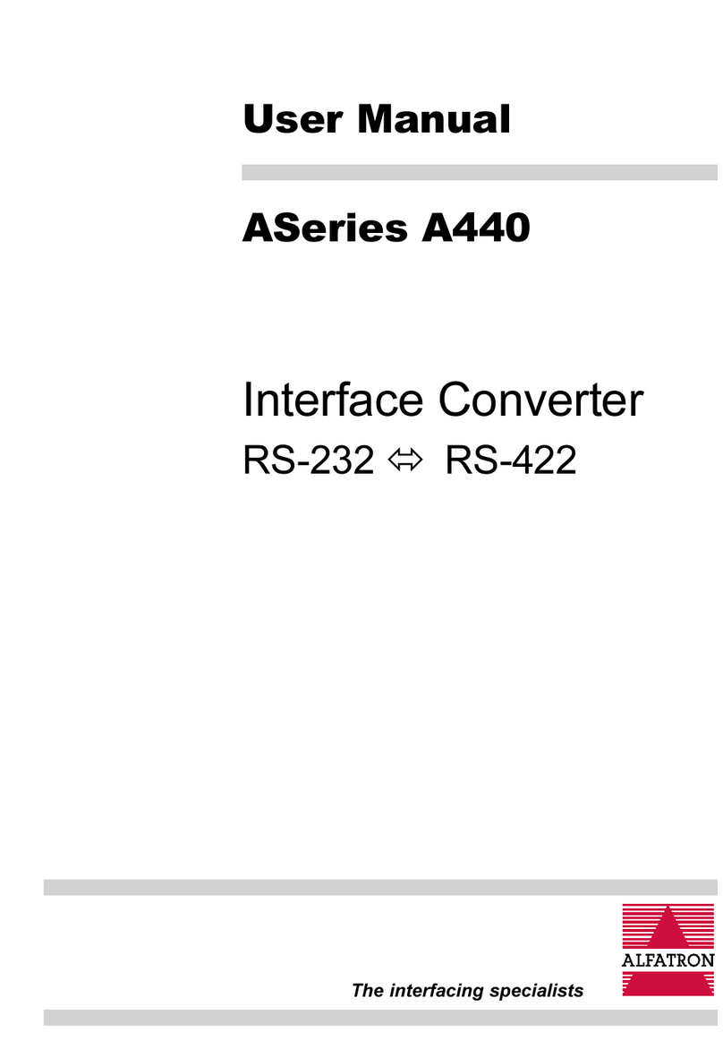 ALFAtron A Series User manual