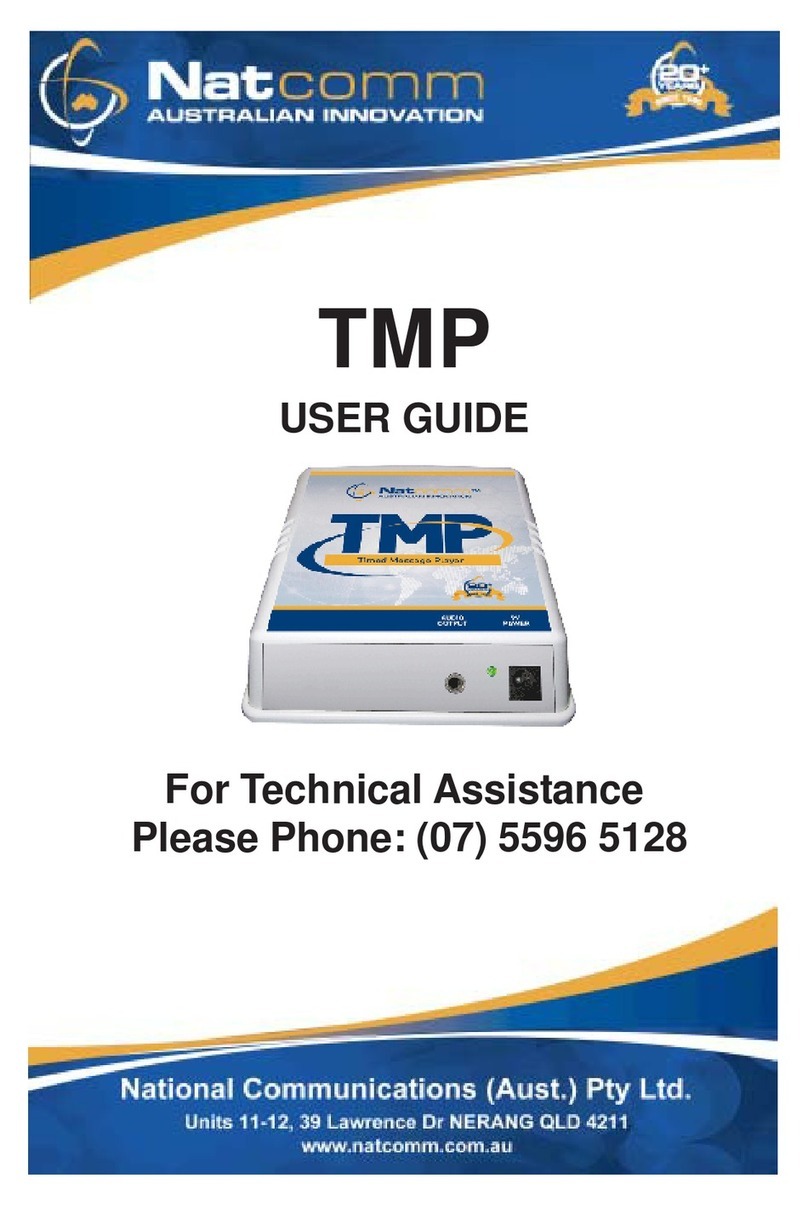 NatComm TMP User manual