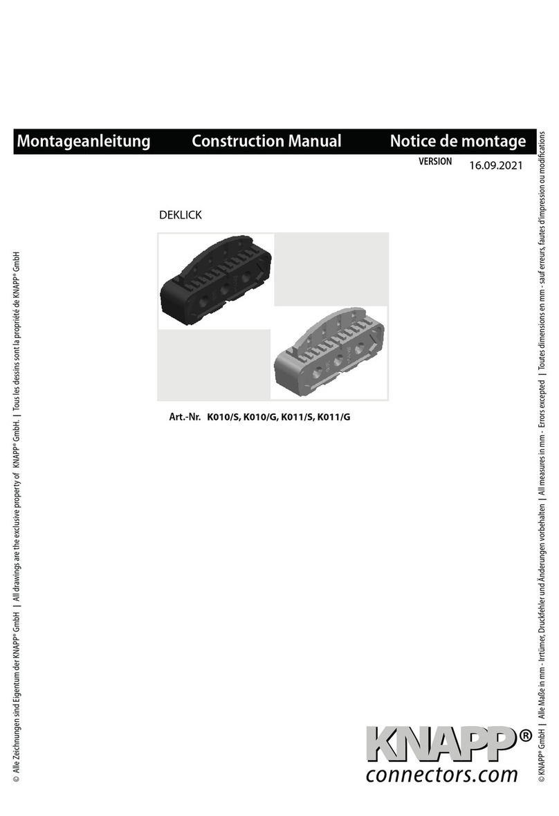 knapp DEKLICK K010/S Construction manual