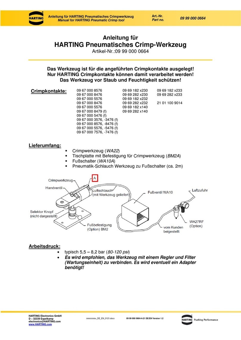 HARTING 09 99 000 0664 User manual