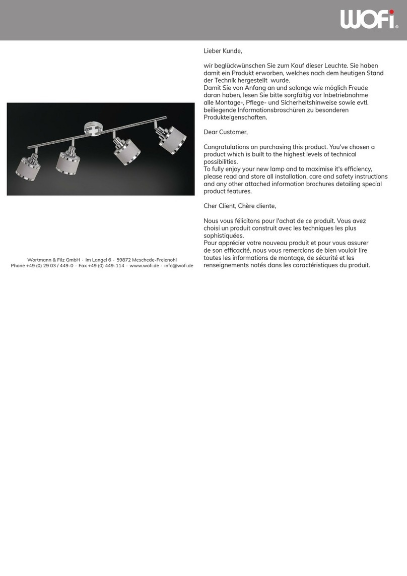 wofi 919604-9000 Series installation instructions