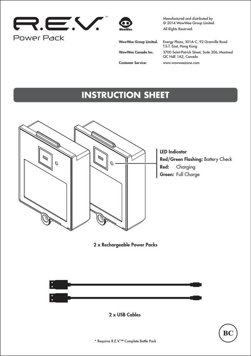WowWee R.E.V. User manual