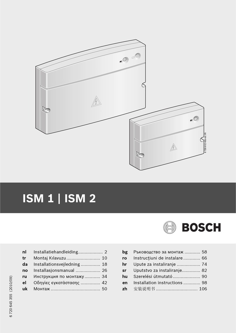 Bosch ISM 1 installation instructions