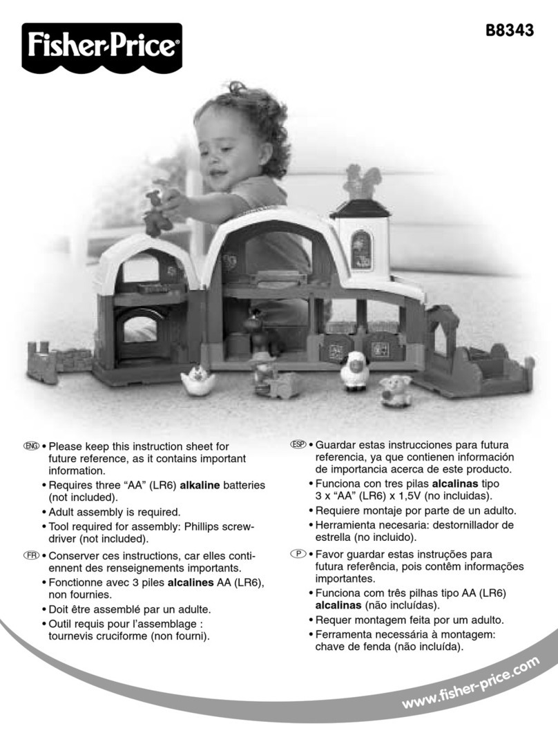 Fisher-Price Little People Animal Sounds Farm B8343 User manual