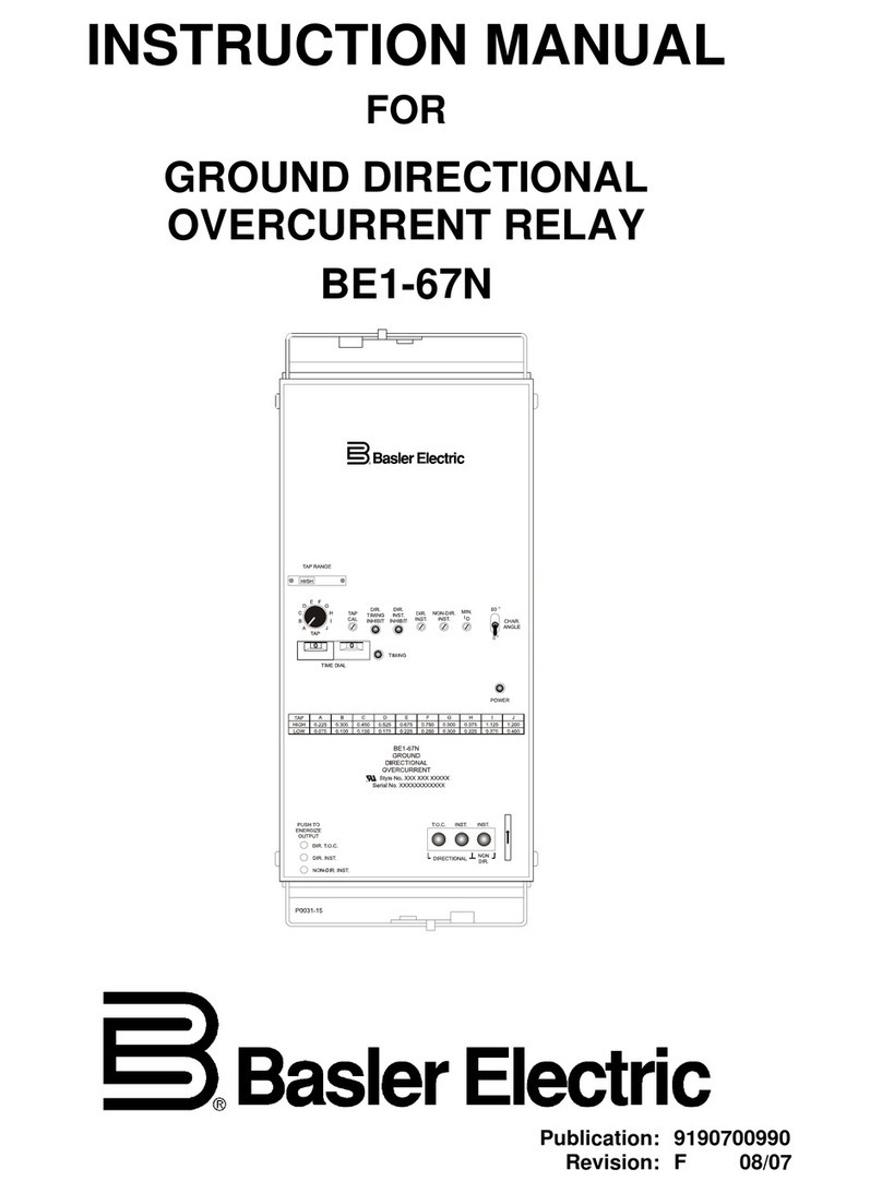 Basler BE1-67N User manual