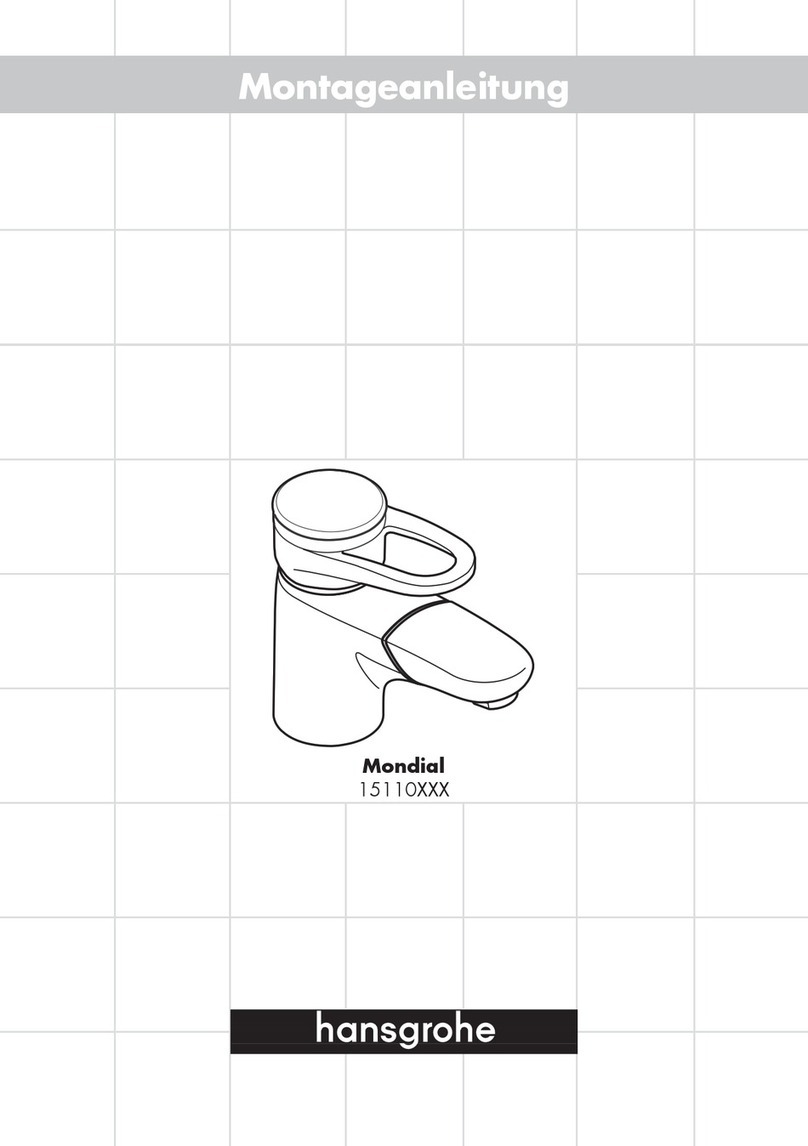 Hans Grohe Mondial 15110000 Assembly instruction