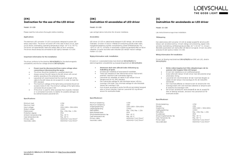 Loevschall 15-12D Instructions for use