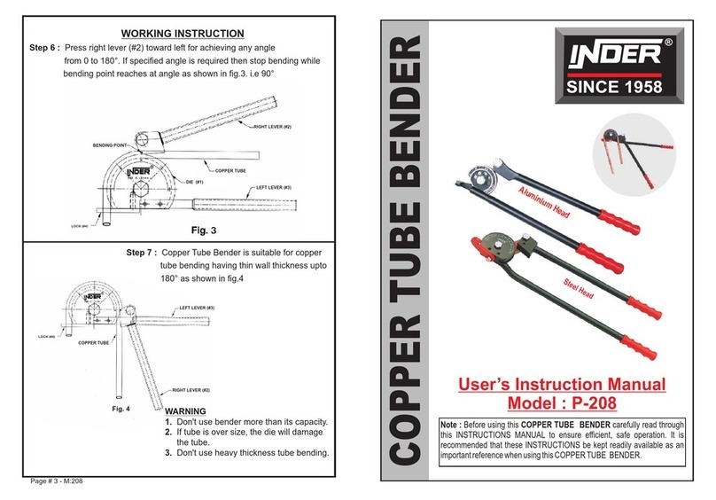 Inder P-208 User manual