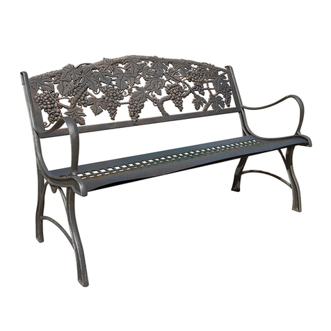 Garde Cast Iron Bench Assembly