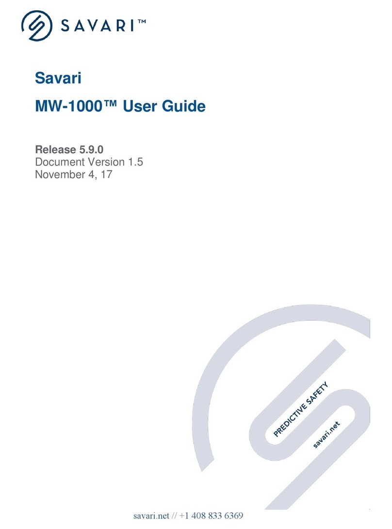 Savari MW-1000 User manual