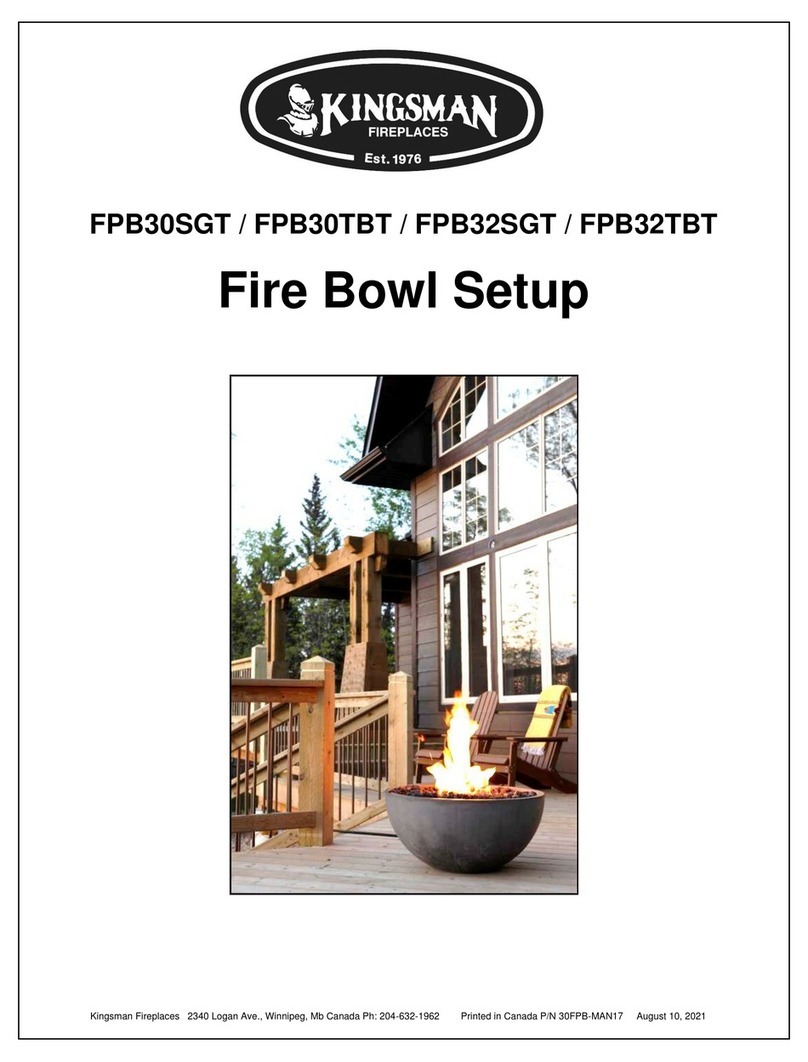 Kingsman Fireplaces FPB30SGT Setup