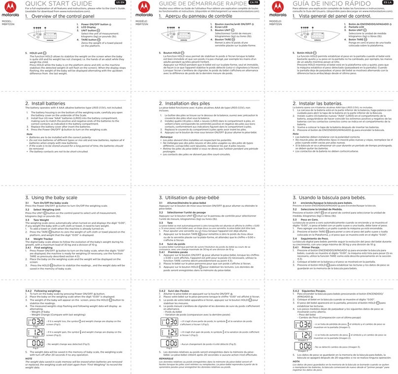 Motorola MBP72SN quick start guide