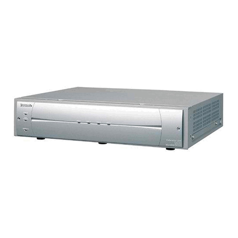 Panasonic WJHDE300 - DIGITAL DISK RECORDER User manual
