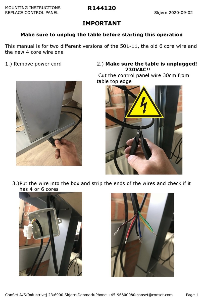CONSET R144120 Mounting instructions