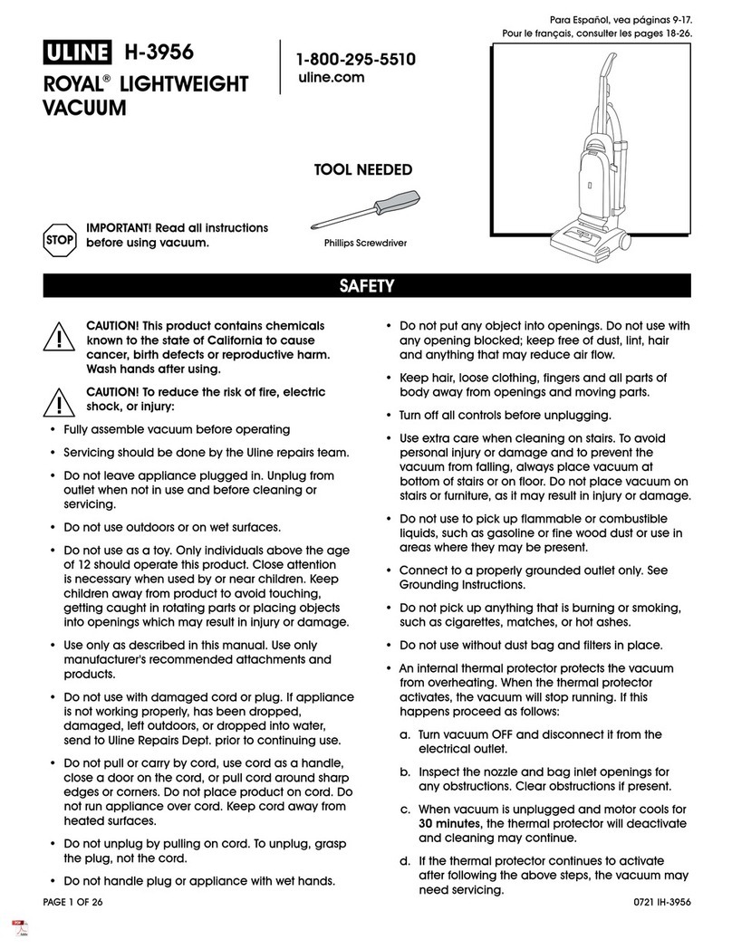 U-Line ROYAL H-3956 manual
