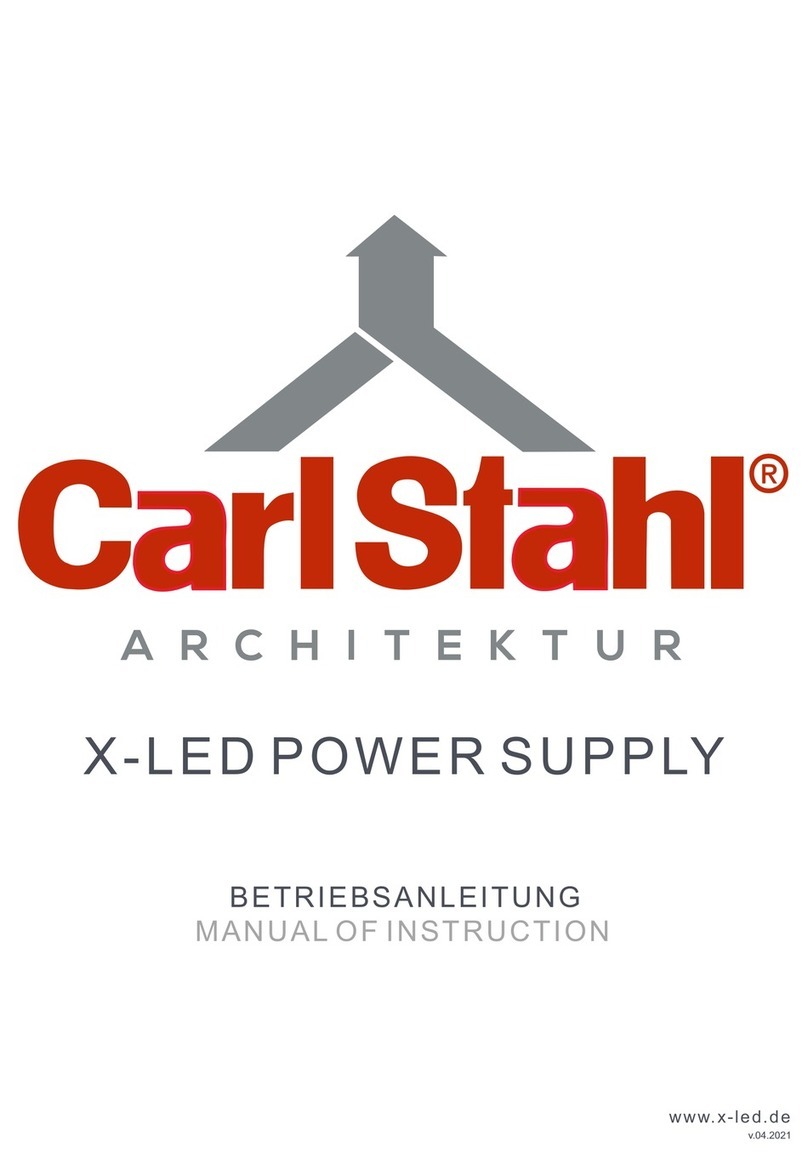 CarlStahl X-LED-PS-6-C Manual of Instruction