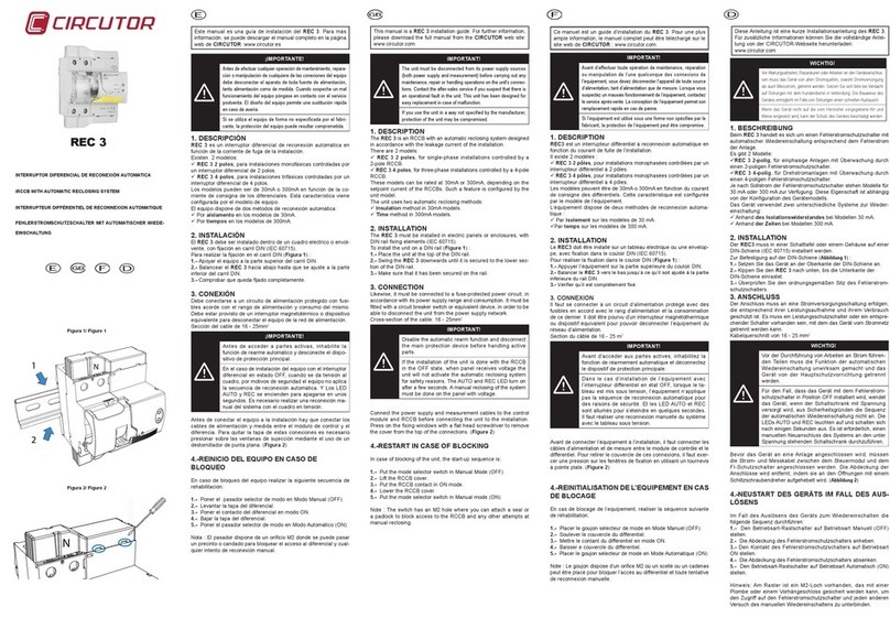 Circutor REC 3 installation guide Circutor REC 3 installation guide