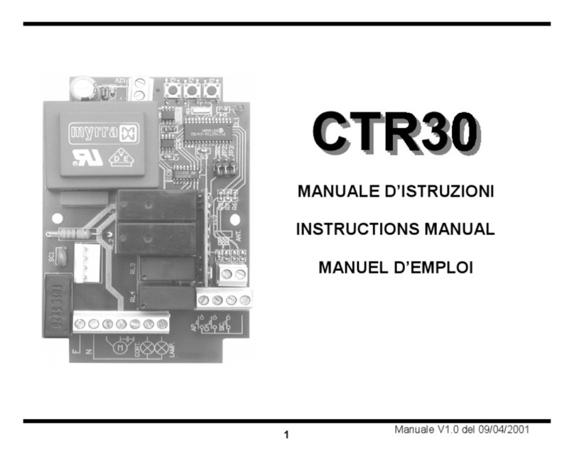 Ducati CTR30 instruction manual