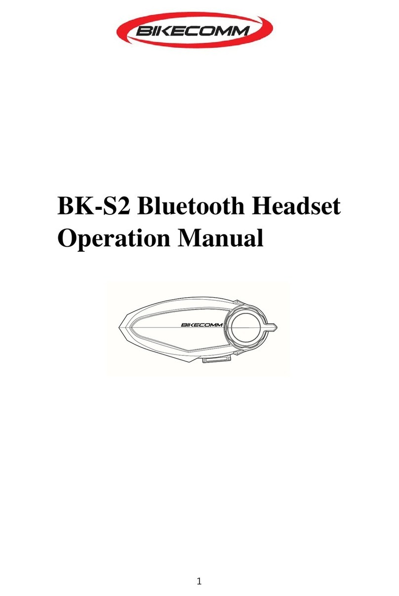 Bikecomm BK-S2 Operation manual