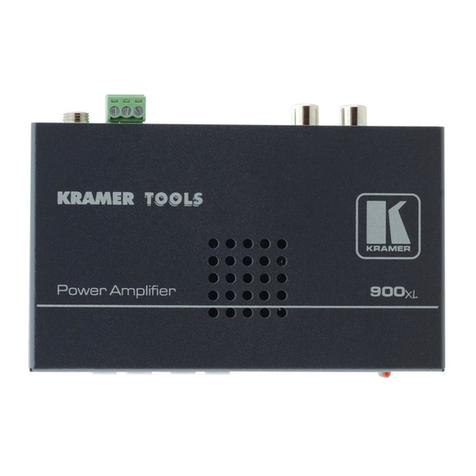 Kramer TOOLS 900xl quick start guide