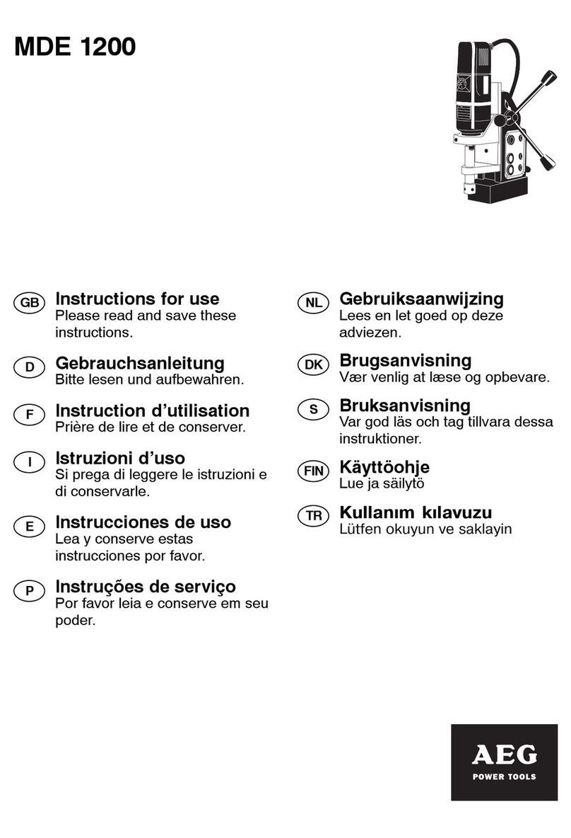 AEG MDE 1200 User manual
