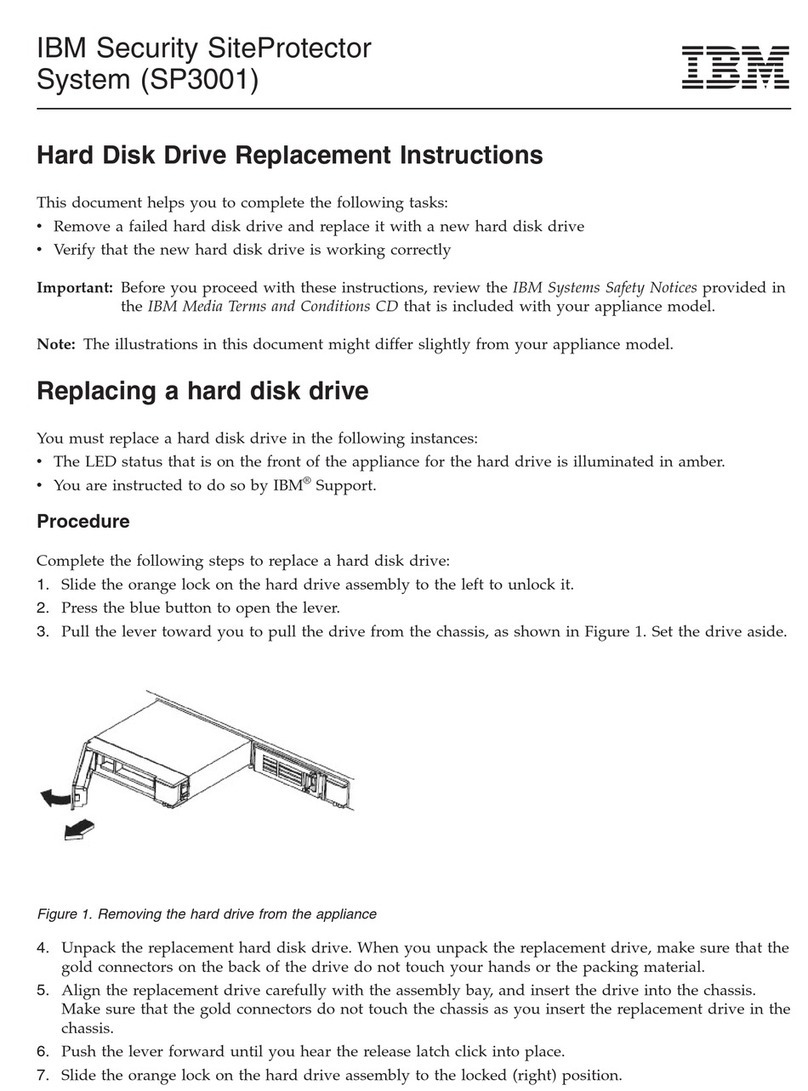 IBM SP3001 Replacement instructions