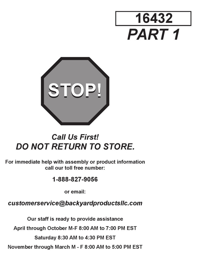 Backyard Products GAMBREL 12' x 12' User manual Backyard Products GAMBREL 12' x 12' User manual
