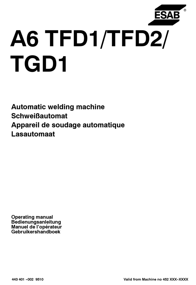 ESAB A6 TFD1 operating manual
