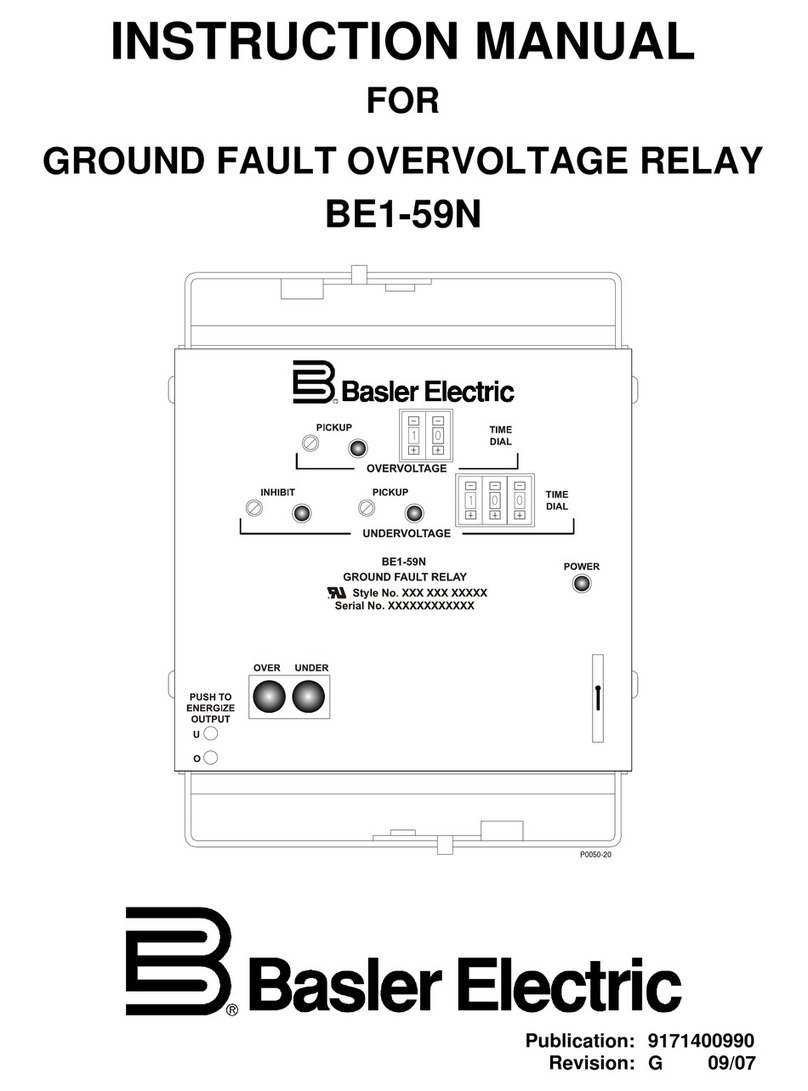 Basler BE1-59N User manual Basler BE1-59N User manual