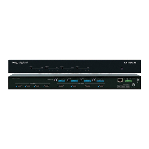 Key Digital KD-MS4x4G User manual