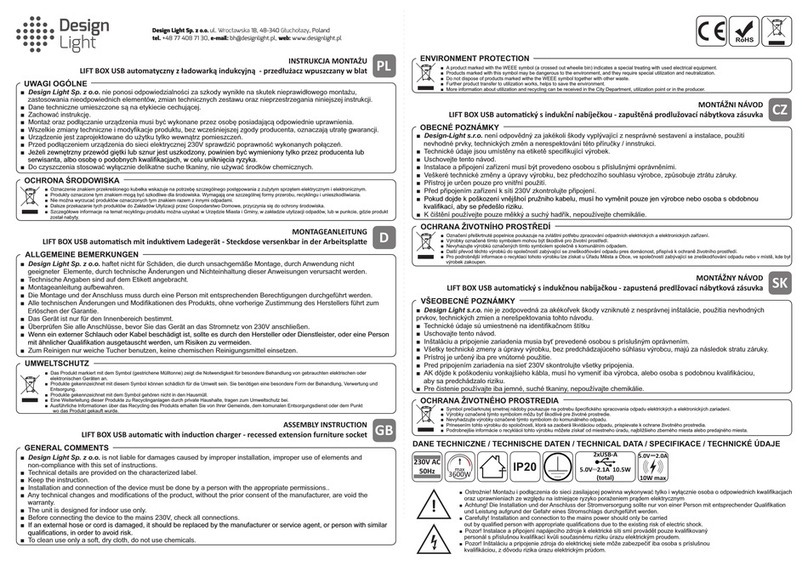 Design Light LIFT BOX USB Assembly instruction