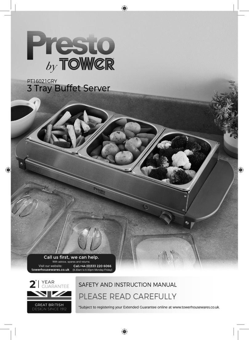 Tower Hobbies Presto PT16021GRY Safety and instruction manual