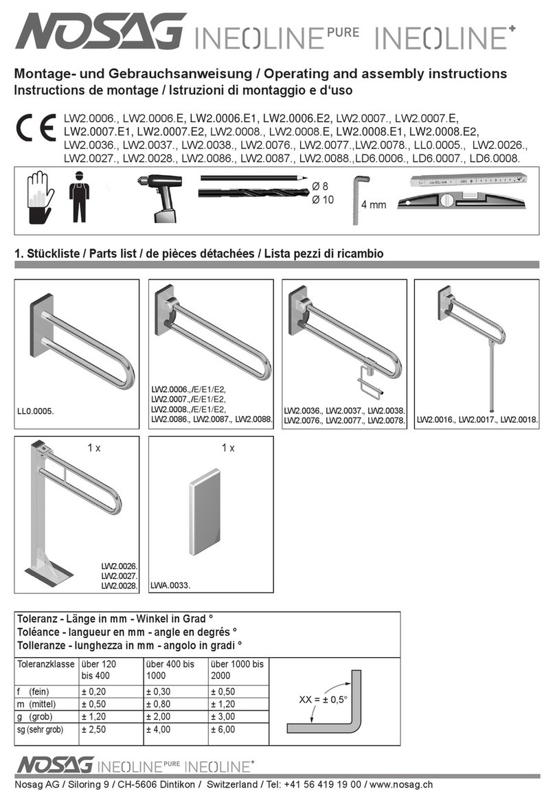 NOSAG INEOLINE PURE Operating and assembly instructions