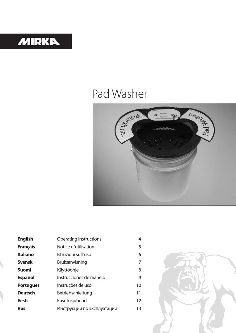 MIRKA Pad Washer operating instructions