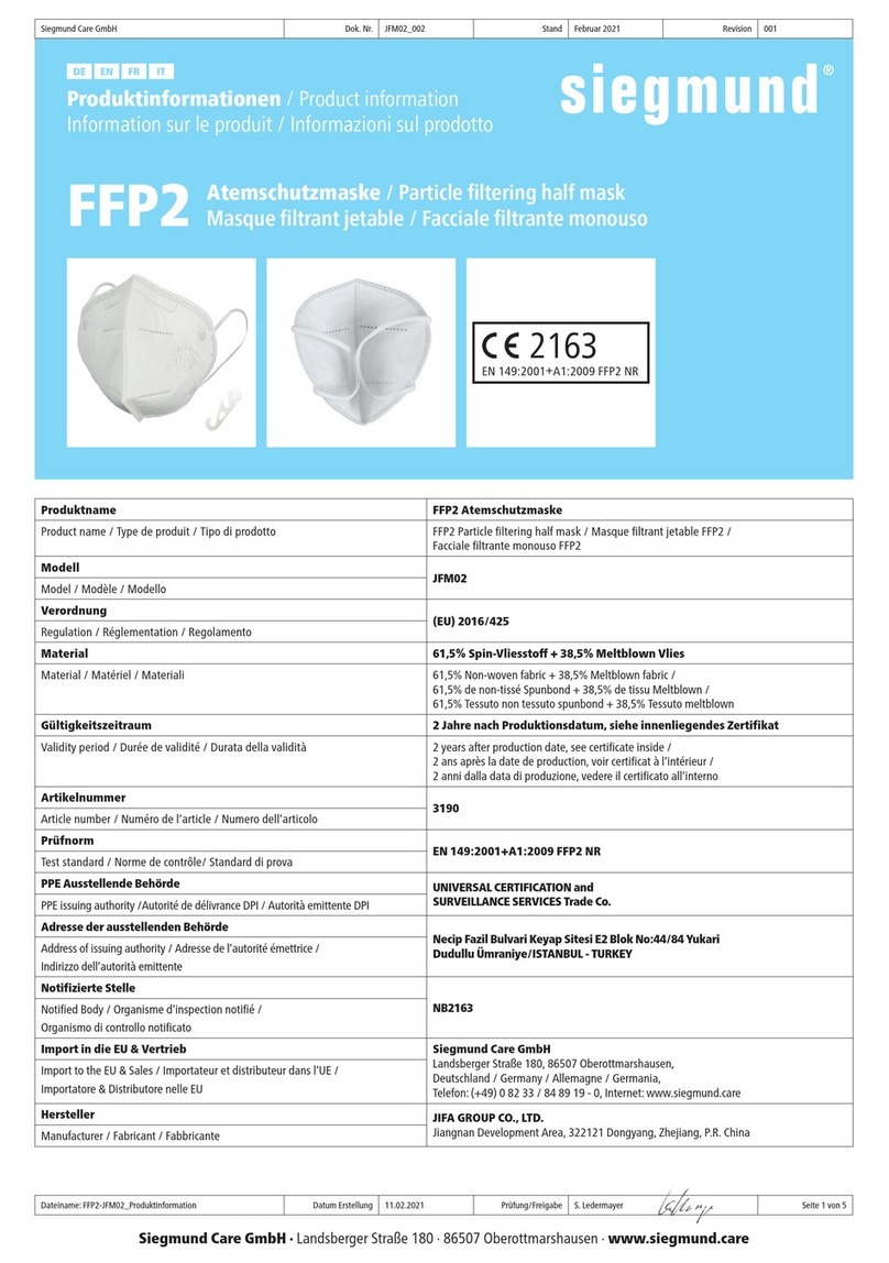 Siegmund FFP2 Product information