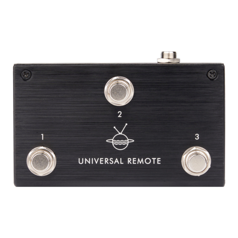 pigtronix UNIVERSAL REMOTE user guide pigtronix UNIVERSAL REMOTE user guide