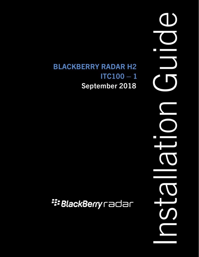 Blackbe;rry Radar H2 User manual