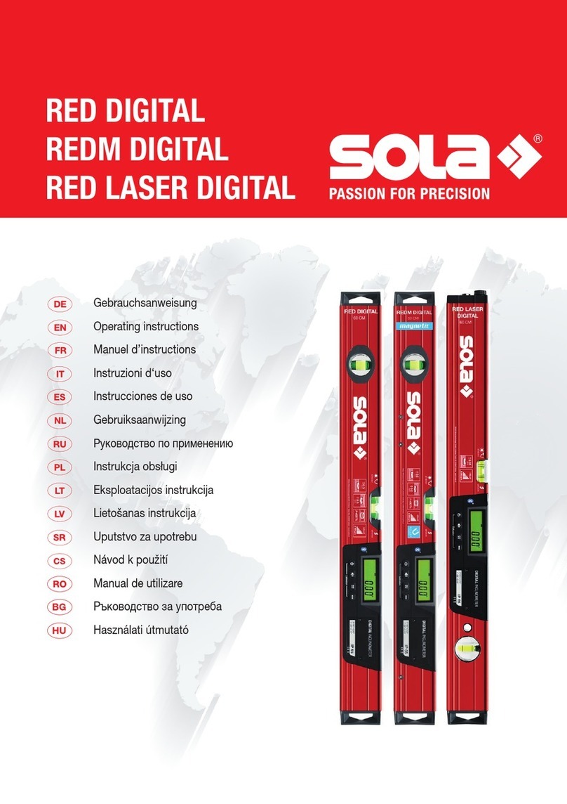 Sola RED DIGITAL operating instructions
