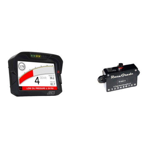 AEM RaceGrade RG EGT-8 User manual