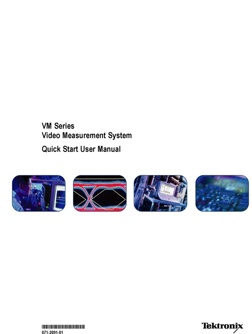 Tektronix VM Series Manual Tektronix VM Series Manual