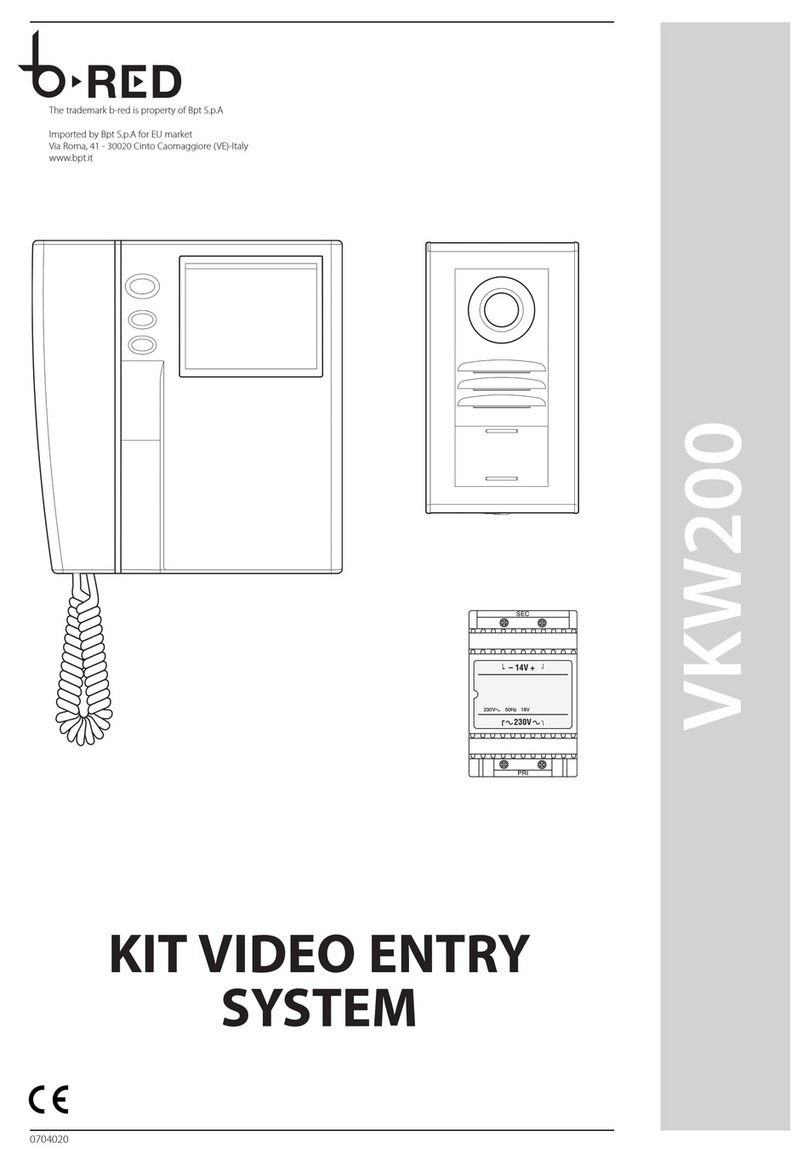Bpt b-red VKW200 User manual