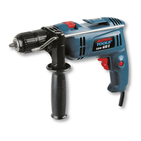 Alpha tools SBM 650E operating instructions