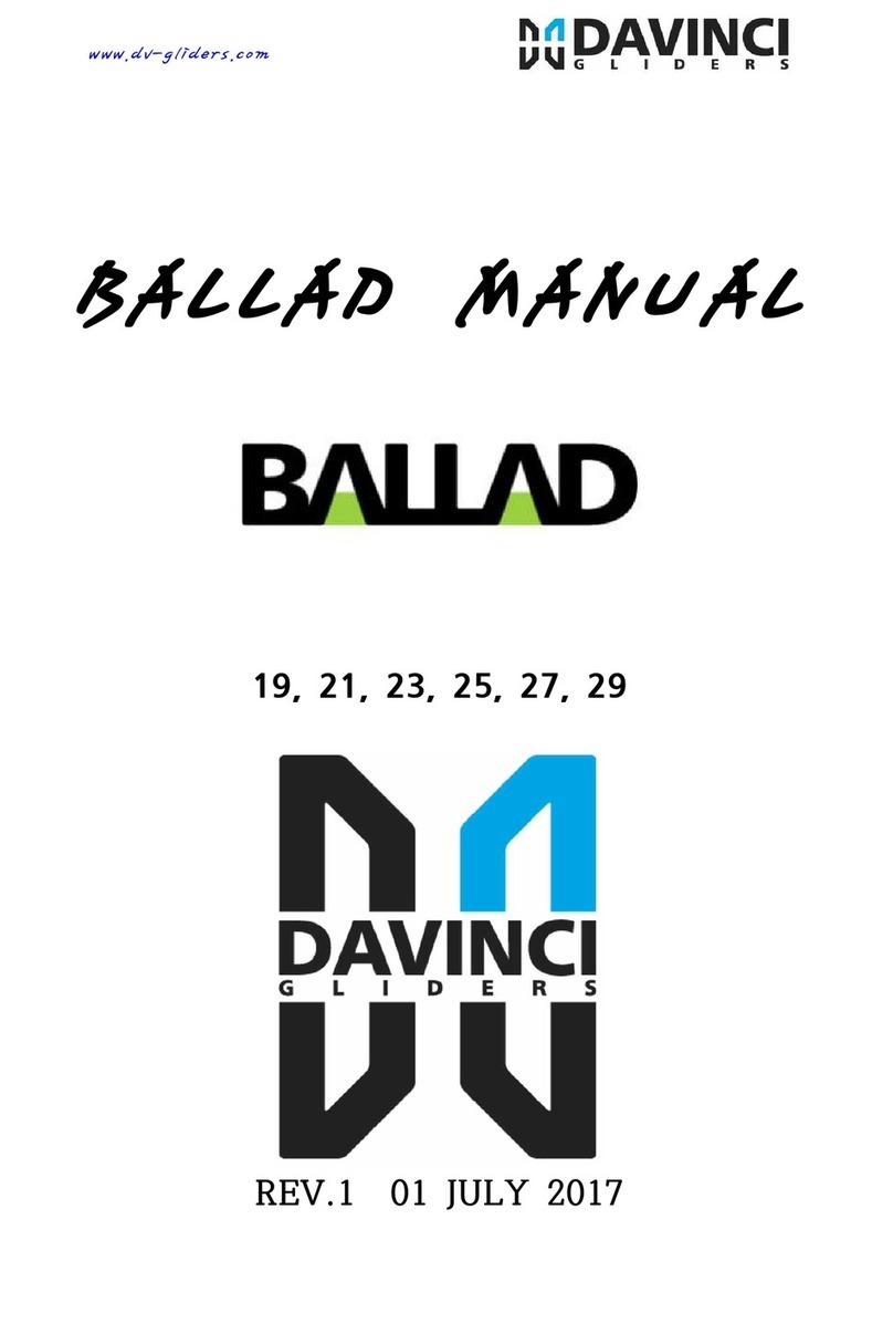 DAVINCI GLIDERS BALLAD 19 manual