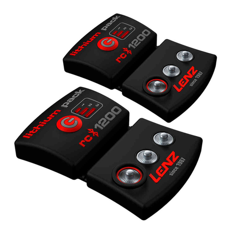 Lenz LITHIUM PACK INSOLE RCB 1200 operating instructions