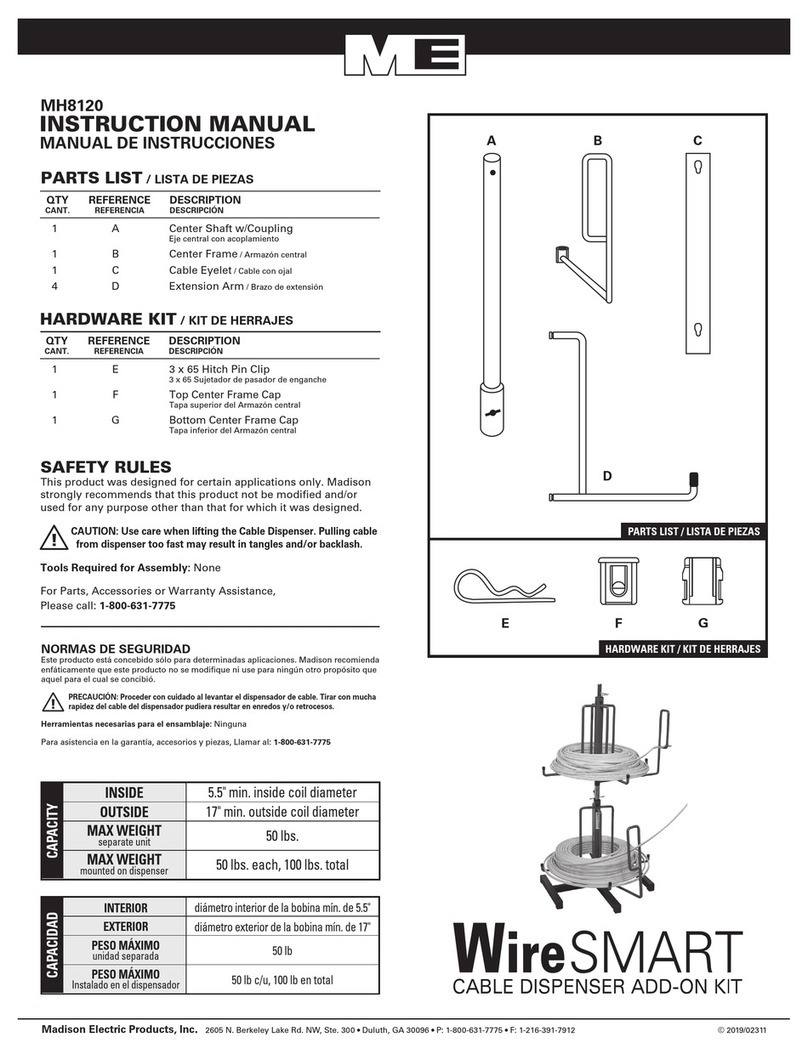 Madison Electric Products WireSmart MH8120 instruction manual