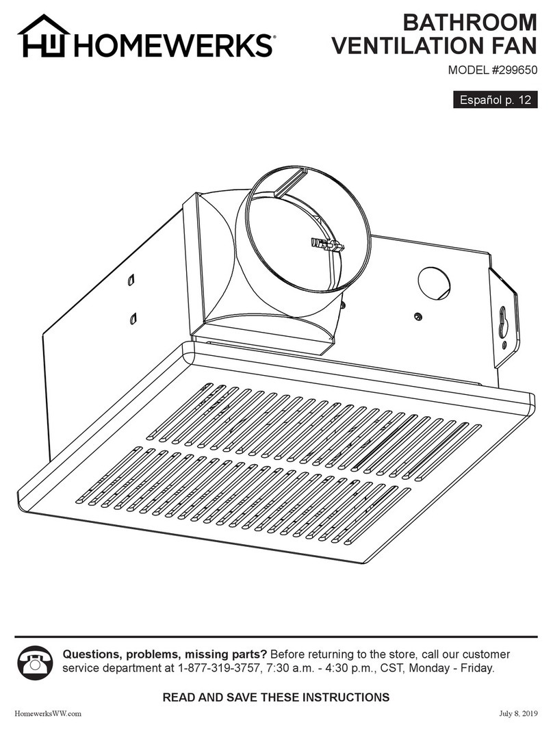 Homewerks 299650 User manual