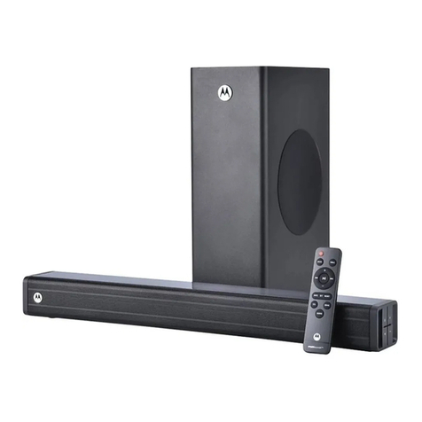 Motorola amphisoundX MT100-SB21 user manual